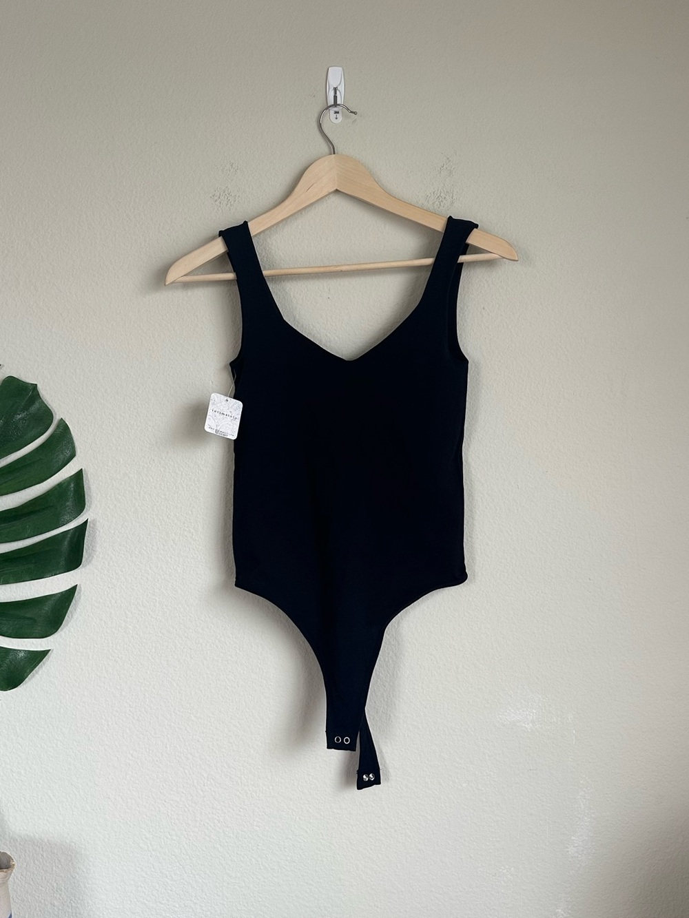 NWT Free People Intimately Black Tank Bodysuit